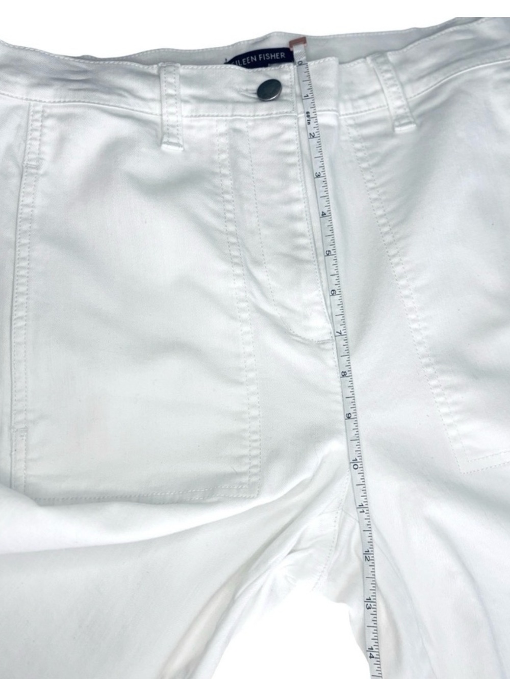 Eileen Fisher Organic Cotton Lantern Ankle Length Jeans New Without Tags - Picture 6 of 7